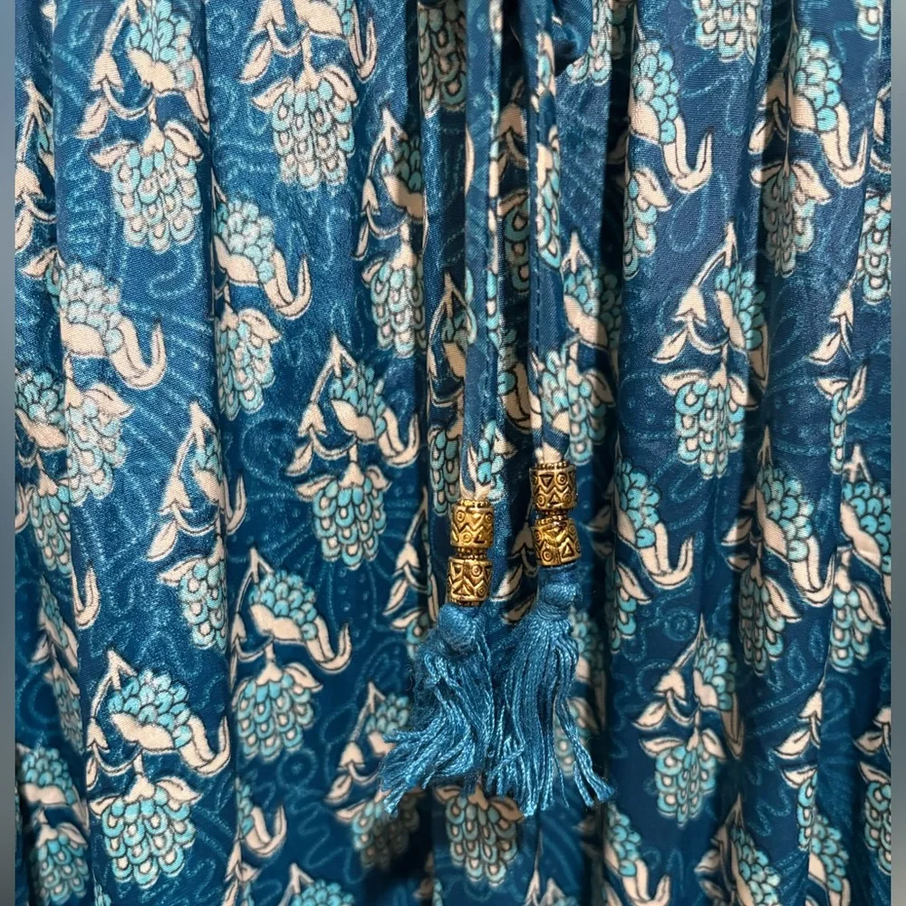 Karma Highway Maxi Dress One Size Womens Long Sleeve Boho Flowy - Picture 4 of 9